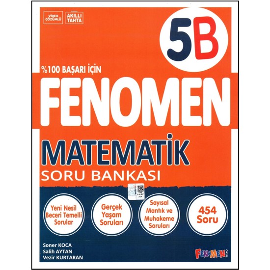 Fenomen Yayıncılık Fenomen 5. Sınıf Matematik Soru Bankası Kitabı