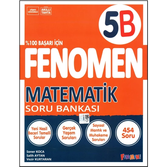 Fenomen Yayıncılık Fenomen 5. Sınıf Matematik Soru Bankası (B)