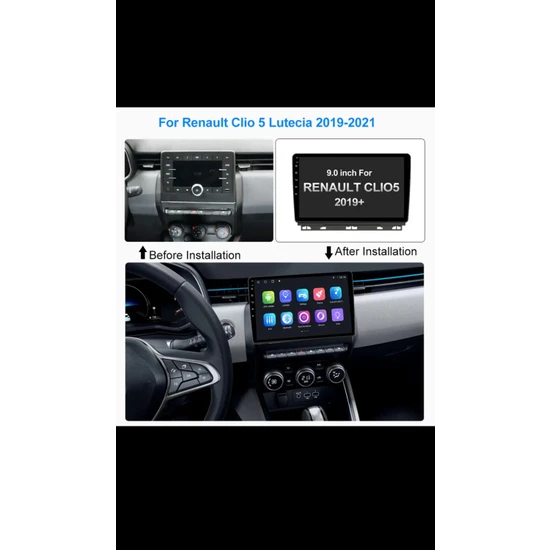 Sound City Renault Clio 5 2020-22 Multimedya 2gb Ram 32 GB Hafıza CarPlay/androidauto kamera hediyeli