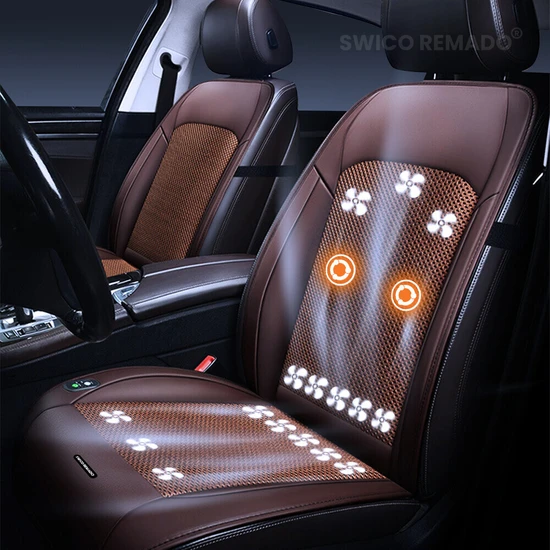 Swico Remado 12V - 16 Fanlı Oto Koltuk Minderi - Kahverengi  (Yurt Dışından)