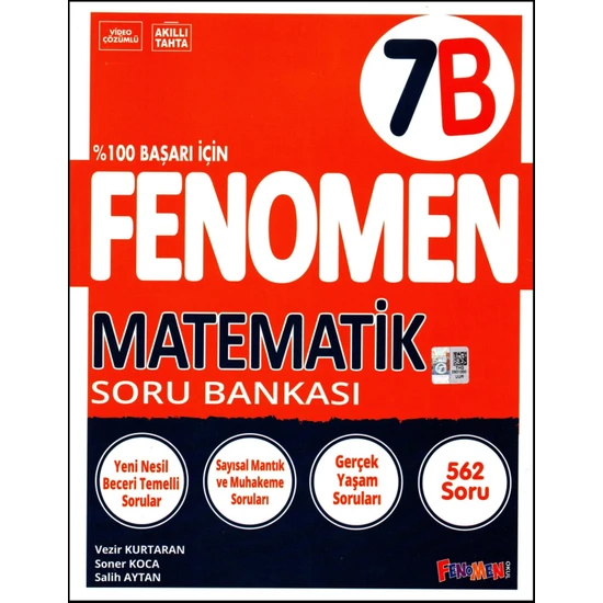 Fenomen Yayıncılık Fenomen 7. Sınıf Matematik Soru Bankası (B)