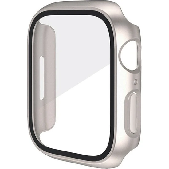 Quse Apple Watch Seri 9-8-7 41MM Uyumlu Ekran ve Kasa Koruyucu Yıldız Işığı