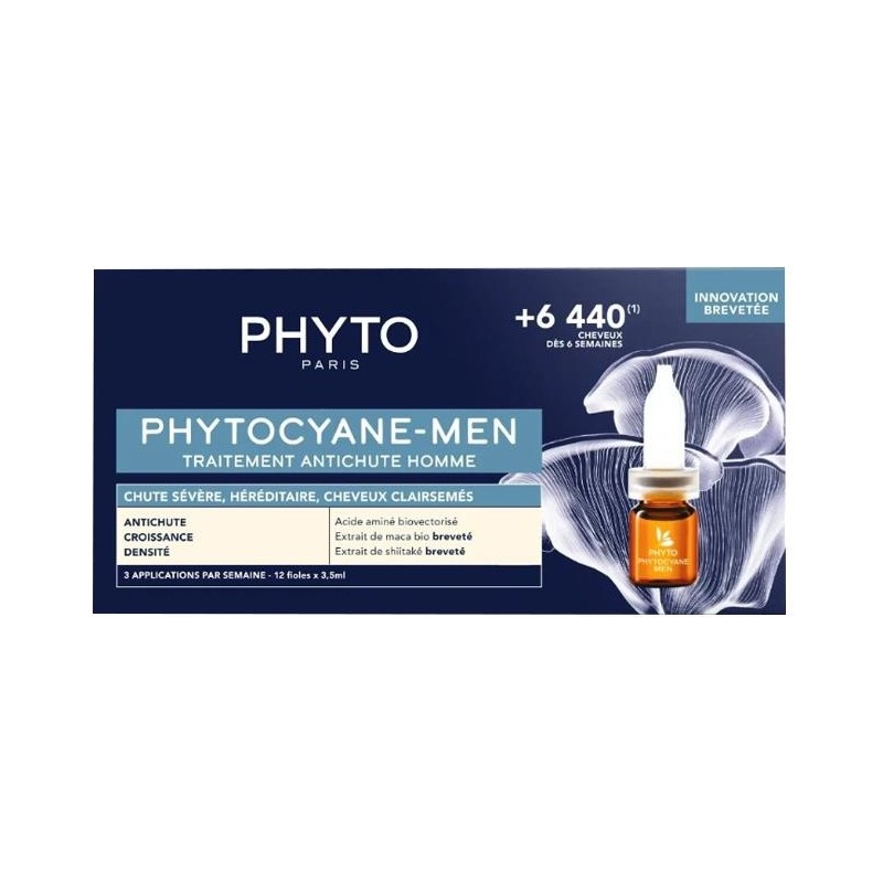 Phyto Cyane Men Erkekler İçin Saç Bakım 12 Ampül x 35 ml