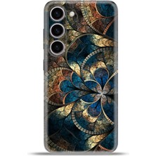 Cupcase Samsung Galaxy S23 Kılıf Esnek Silikon Kamera Koruma 4K Desenli Özel Tasarım - Mozaik