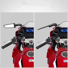 Moto Express Sinyalli Racing Motosiklet Katlanır H2 Rüzgar Kanat Yarasa Kanadı Aynası