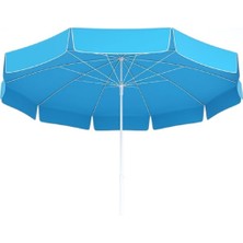 Pom Store Plaj Balkon Bahçe Piknik Şemsiyesi 220 cm 10 Telli Çok Sağlam + Bidon Hediyeli