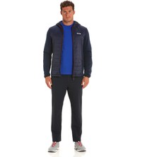 Slam Lacivert Erkek Kapüşonlu Regular Fit Polar Sweatshırt A107003S00_ACT Hood Hybrıd Fleece