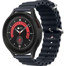 Sneezy Huawei Watch Gt Runner-Sport 46MM- Gt2 E 22MM Uyumlu Seaflex Ocean Silikon Kordon