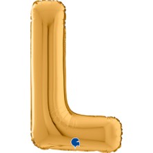Kikajoy L Harf Altın Grabo Folyo Balon 26"