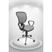 Obc Ofis Büro Concept Elıte Fileli Ofis Koltuğu Öğrenci Çalışma Sandalyesi - Krom