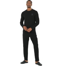 D'S Damat Erkek Bisiklet Yaka 4'lü Pijama Takım