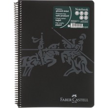 Faber-Castell Pp Kapak Klasik Renkler 100 Yp A4 60GR Çizgisiz 4'lü Defter