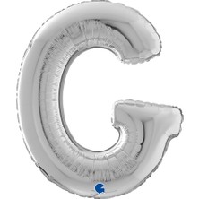 Kikajoy G Harf Gümüş Grabo Folyo Balon 26"