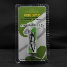 Gold Silver Goldsılver 18650 4400MAH 3.7V Li-Ion Pil