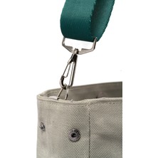 Sofist İstanbul Mineur Waxed Canvas Tote Bag Ayarlanabilir Askılı Mumlu Kanvas Kadın El ve Omuz Çantası