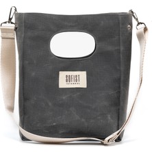 Sofist İstanbul Mineur Waxed Canvas Tote Bag Ayarlanabilir Askılı Mumlu Kanvas Kadın El ve Omuz Çantası