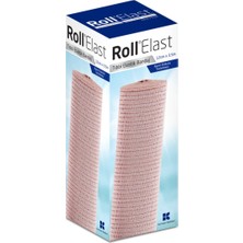 Roll Elast Tıbbi Elastik Bandaj 12 cm x 3.5 mt Ten Rengi - 10 Kutu
