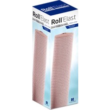 Roll Elast Tıbbi Elastik Bandaj 15 cm x 3.5 mt Ten Rengi - 10 Kutu