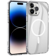 Polhammobile Polham 2mm Kompozit Sararmaz Magsafeli Iphone 14 Pro Silikon Kılıf, Darbe Emici, Kablosuz Şarj Destekli