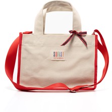 Sofist İstanbul Balat Kanvas Tote Bag Ayarlanabilir Askılı Kadın El ve Omuz Çantası
