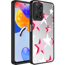 Case 4U Xiaomi Redmi Note 12 Pro 4g Kılıf Aynalı Desenli Kamera Korumalı Parlak Mirror Kapak Yıldız