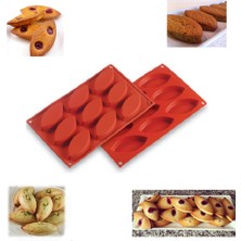 Paras Ticaret 9 Göz Mekik Şekilli Silikon Sabun Çikolata Kurabiye Mum Jöle Pasta Vb. Kek Kalıbı (29 cm x 17 Cm) 1 Adet