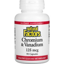 Natural Factors Chromium & Vanadium 125 mcg 90 Capsules