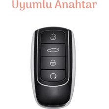 Emii Auto Spare Parts Chery Tiggo 8 Pro Omoda 5 Anahtar Kılıfı Siyah/kırmızı