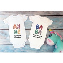 Tuğba Baby Organik %100 Pamuk Düz Beyaz Basic Uzun Kollu 5'li Bebek Body Bebek Badi Çıtçıtlı