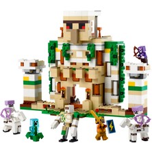 LEGO® Minecraft™ Demir Golemi Kalesi 21250 - 9 Yaş ve Üzeri Macera Oyunları Seven Çocuklar Içinçok Yönlü Bir Kale ve Dev Bir Golem Içeren Yaratıcı Oyuncak Yapım Seti (868 Parça)