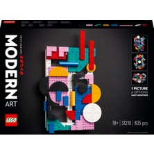 LEGO Art Modern Sanat 31210 - Sanatsever Yetişkinler Için Soyut Duvar Tablosu Içeren Koleksiyonluk ve Sergilenebilir Yaratıcı Oyuncak Model Yapım Seti (805 Parça)