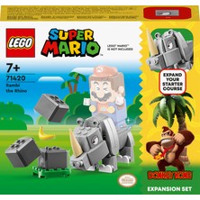 LEGO® Super Mario™ Gergedan Rambi Ek Macera Seti 71420 - 7 Yaş ve Üzeri Çocuklar Için Yaratıcı Oyuncak Yapım Seti (106 Parça)