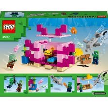 LEGO Minecraft® Aksolotl Evi 21247 - 7 Yaş ve Üzeri Çocuklar Için Su Altı Maceraları Içeren Yaratıcı Oyuncak Yapım Seti (242 Parça)