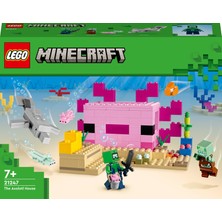 LEGO Minecraft® Aksolotl Evi 21247 - 7 Yaş ve Üzeri Çocuklar Için Su Altı Maceraları Içeren Yaratıcı Oyuncak Yapım Seti (242 Parça)