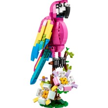 LEGO® Creator Egzotik Pembe Papağan 31144 - 7 Yaş ve Üzeri Çocuklar için Papağan, Balık ve Kurbağa Modelleri İçeren Yaratıcı Oyuncak Yapım Seti (253 Parça)