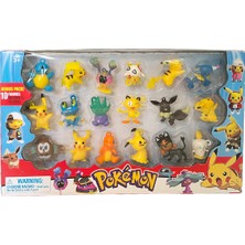 UDATOYS Pokemon Pikachu ve Diğerleri 18LI Karakter Oyuncak Seti