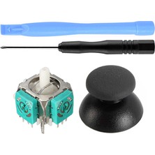 Pop Konsol Ps2 Analog Motor ve Topuz 1+1 Tornavida Ayırıcı Set Playstation 2 Kol Tamir Seti Yedek Parça