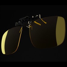 Heider Hb2 - Dereceli Gözlük Için- Klipsli Anti-Glare Gece-Gündüz Sürüş Gözlüğü - 6 Filtreli