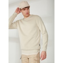 Only & Sons O Yaka Krem Erkek Sweatshırt Onsceres Crew Neck Noos