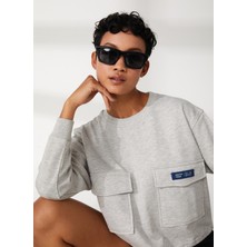 Denim Trip Gri Kadın Sweatshırt