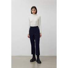 Be Blue Lacivert Flare Pantolon