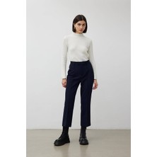 Be Blue Lacivert Flare Pantolon