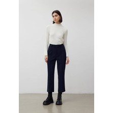 Be Blue Lacivert Flare Pantolon