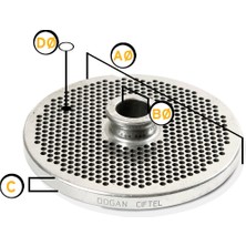 Doğan Çiftel No 22 / 6 mm Süzgeç Kıyma Makinesi Aynası