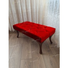 AldaGelsin 100 cm Kapitoneli Ayak Ucu Kapı Önü Antre Bench Puf Ceviz Ayak
