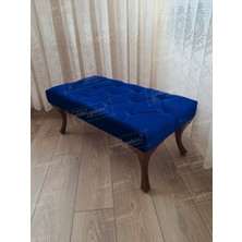 AldaGelsin 100 cm Kapitoneli Ayak Ucu Kapı Önü Antre Bench Puf Ceviz Ayak