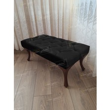 AldaGelsin 110 cm Kapitoneli Ayak Ucu Kapı Önü Antre Bench Puf Ceviz Ayak