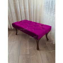 AldaGelsin 120 cm Kapitoneli Ayak Ucu Kapı Önü Antre Bench Puf Ceviz Ayak