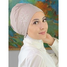 Butik Ambar Taç Model Gümüş Taşlı Taş Rengi Bone