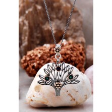 Sümer Telkari Hayat Ağacı Telkari Işlmeli Gümüş Kolye 6762